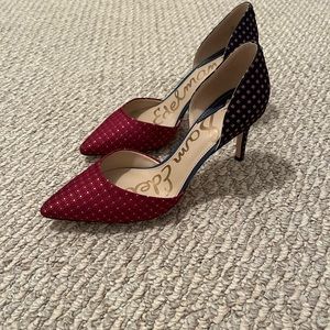 Sam Edelman Telsa Pumps Red and Blue